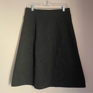 Grey winter A line midi skirt